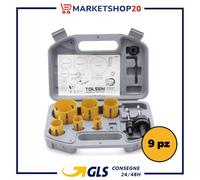 Valija 9PZ Cortadores A Taza Bi-Metal 19,22,29,38,44,57mm