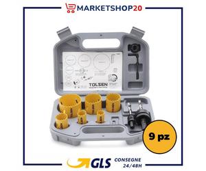 Valija 9PZ Cortadores A Taza Bi-Metal 19,22,29,38,44,57mm