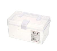 Valink Kit de medicina de viaje, bolso de píldora, caja de medicina de plástico transparente portátil a presión sellada maleta hogar contenedores cuadrados para píldoras hierbas pequeñas cuentas