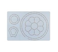VALINK Lindas plantillas de acolchado para posavasos, plantilla de bordado de combinación floral para manualidades, arte, cáscara de naranja