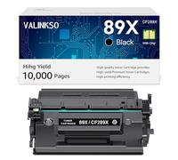 Valinkso CF289X 89X 89A Black Toner Cartridge (with Chip) Compatible Replacement for HP 89X CF289X 89A CF289A for Enterprise M507n M507dn M507x M507dng MFP M528dn M528f M528c M528z M507 M528 Printer