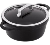 Valira Cazuelas - Cazuela Premium de 20 cm alta hecha en España, aluminio fundido con antiadherente reforzado, apta para inducción, incluye tapa y asas