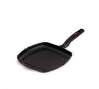 Valira Origen - Grill Premium de 26x26 cm hecho en España, aluminio fundido con antiadherente reforzado, apto para inducción