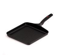 Valira Origen - Grill premium de 28x28 cm hecho en España, aluminio fundido con antiadherente reforzado, apto para inducción