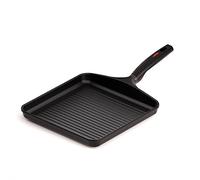 Valira Origen - Grill premium de 28x28 cm hecho en España, aluminio fundido con antiadherente reforzado, no apto para inducción.