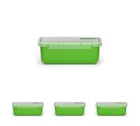 Valira Porta alimentos - Contenedor hermético de 0,75 L hecho en España, color verde (Paquete de 4)