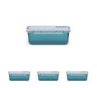 Valira Porta alimentos - Contenedor hermético de 0,75 L hecho en España, color verde transparente (Paquete de 4)