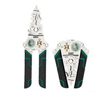 Valixirant Alicates plegables multifunción para electricista con probador incorporado, cortador pelacables de 0,5 a 6 Mm2, cables de acero de alto carbono, mango recubierto de goma, diseño compacto