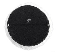 Valixirant Almohadilla de pulido de lana pura para coche, acabado de espejo y acero - 3 pulgadas/75 mm, 4 pulgadas/100 mm, 5 pulgadas/125 mm, 6 pulgadas/150 mm, 7 pulgadas/180 mm rueda de pulido tipo