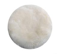 Valixirant Almohadilla de pulido de lana pura para coche, acabado de espejo y acero - 3 pulgadas/75 mm, 4 pulgadas/100 mm, 5 pulgadas/125 mm, 6 pulgadas/150 mm, 7 pulgadas/180 mm rueda de pulido tipo