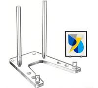 Valixirant Ángulo de mesa de 6 pulgadas de exhibición acrílica marco pulido personalizable antideslizante decoración ajustable teniendo fotos placas almohadillas - Resistente