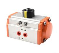 Valixirant AT40/AT52 Actuador neumático 90 ° -actuando válvulas de bola, cuerpo de aluminio, 0.3-0.7 MPa presión nominal, automatización y uso de control de procesos (GT63)