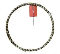 Valixirant Cinta guía gadget negro/amarillo máquina de pesca cable tirando - Alta visibilidad 14.9 m poliéster electricistas alambre eléctrico de baja fricción hilo conducto de pescado (10 m)