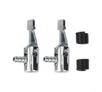 Valixirant Conector de válvula de manguera de bomba de inflado de neumáticos de 6 mm para automóvil, motocicleta, camión y RV - Montaje de portabrocas de conexión rápida con sello de bloqueo (1 o 2