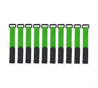 Valixirant Correas de pesca de nailon reutilizables, 25 cm x 3 cm, bridas ajustables para cañas de asegurar, líneas y - Paquete de 10, compatible con pesca de agua dulce y salada (verde)