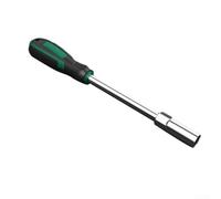 Valixirant Destornillador hexagonal, destornillador extensible de 5 a 14 mm para tuercas M2.5-M6, metal de alta dureza con marcas de tamaño transparente, 150 mm de longitud, verde (12 mm)