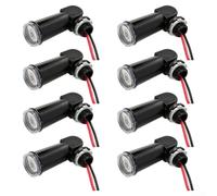 Valixirant Dispositivo de control de lámpara fotovoltaica para automatización de farolas con detección de luz inteligente y cumplimiento impermeable IP65 (8 piezas)