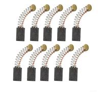 Valixirant Juego de 10 cepillos de motor de carbono para motores de 12 mm x 8 mm x 5 mm, juego de cepillos de repuesto con herramientas compatibles con amoladoras angulares, sierras de taladro