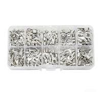 Valixirant Juego de 320 conectores de anillo de latón, horquilla y cable tipo U, cableado eléctrico, terminales de crimpado en frío, sección transversal de 0,5 mm², clasificación 1A/5V, conexión TLOX