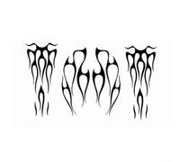 Valixirant Kit de calcomanías de vinilo para tanque de motocicleta, impermeable, acabado plateado mate, aplicar/quitar, no, 1 juego (negro)