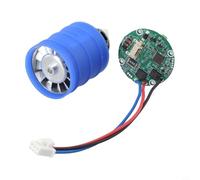 Valixirant Motor de 12 V CC, ventilador de alta potencia de 110000 rpm, diseño de soplador turbo, aleación de zinc y construcción de cobre, para equipos de automatización (12 V 9 W + paneles solares)