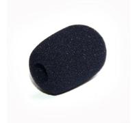Valixirant Paquete de 10 parabrisas, protector de parrilla de espuma de esponja, 8 mm de diámetro interior de 3 cm de longitud, compatible con la mayoría de micrófonos de auriculares, color negro