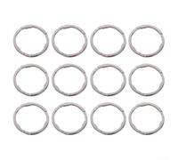 Valixirant Paquete de 12 espaciadores de anillo de bloqueo de casete de 1,8 mm, junta de arandela de buje de acero, 8 de 11 ruedas libres para bicicleta de carretera, color plateado (35 mm ID × 40,5