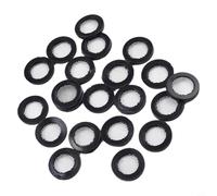 Valixirant Paquete de 20 juntas tóricas para arandela de manguera con filtro de malla de acero inoxidable 40 y junta de goma para manguera de ducha de cabezal de grifo de 1/2 pulgada para evitar la