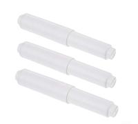 Valixirant Paquete de 3 insertos de soporte de inodoro blancos, husillos cargados, ajustables y de repuesto de rodillos, accesorios de baño de 11 a 16 cm