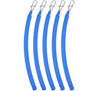 Valixirant Pesas de arrastre deslizantes para pesca - Plomos de arrastre sin enganches con ruido de disparo de acero y revestimiento de goma marina, 56 g/85 g/113 g (juego de 5 piezas) (113 g, azul)