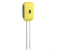 Valixirant Sensor inteligente de humedad y temperatura del suelo para tuya Integration IPX5 resistente a la intemperie, herramienta para exteriores, 241 mm, color amarillo