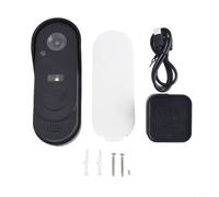 Valixirant Timbre inalámbrico inteligente, cámara HD en tiempo real, video bidireccional, charla bidireccional, AI, IP65, resistente a la intemperie, sistema de seguridad al aire libre