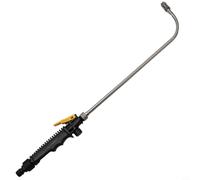 Valixirant Varita de riego resistente de 24 pulgadas, boquilla de ventilador ajustable, conector de manguera de jardín de latón, mango de aluminio y TPR, compatible con lavadoras a presión fría