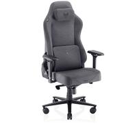 VALK Freya Elite - Silla Gaming Ergonómica de Tela Transpirable, Cojines Viscolátex de Nueva Generación, Reclinable 160º, Reposabrazos 4D, Diseñada en España, Silla Gamer y Oficina (Gris Antracita)