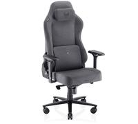 VALK Freya Elite - Silla Gaming Ergonómica de Tela Transpirable, Cojines Viscolátex de Nueva Generación, Reclinable 160º, Reposabrazos 4D, Diseñada en España, Silla Gamer y Oficina (Gris Antracita)