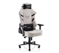 VALK Freya - Silla Gaming Tela Transpirable Ergonomica Profesional, Reclinable, Reposabrazos 4D, Cojines Memory Foam, Silla Gamer Silla Escritorio Oficina, Creada en España (Blanco)