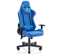 VALK Nyx - Silla Gaming de Tela Transpirable, Silla Gamer Tela (Reclinable 160º, Reposabrazos 2D, Ergonómica) Silla Escritorio, Silla Oficina (Azul Zafiro)