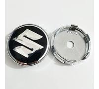 VALKEM 4 Piezas Coche Rueda Tapas Centrales para Suzuki 60mm, Impermeable AntióXido Wheel Centre Caps Buje Tapa, Coche Tapas centrales Pegatinas Accesorios,B