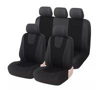 VALKEM Coche Fundas Asientos para Peugeot Partner 2008-2018, 5 Plazas Juegos Cubreasientos Delanteros y Traseros Cómodo Protector Asiento Coche Accesorios,A Black