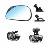 VALKEM Espejo Retrovisor de Coche para Seat Leon Sportstourer Xcellence/Leon Xcellence/MII/MII Ecomotive, Espejo Ajustable 360°, Gran Angular, Estable con Clip y Ventosa, Espejo Retrovisor Coche,C