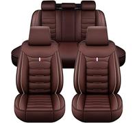 VALKEM Fundas Asientos Coche para Chevrolet Cruze/Lacetti Premiere 2009-2014, Impermeable Cuero Juegos de Cubreasientos Delanteros y Traseros 5 Plazas, Interior Accesorios,D Coffee
