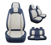 VALKEM Fundas Asientos Coche Universales para VW UP 2015-2024, 5 Plazas, Impermeables Antideslizantes Resistentes, Protector Delantero y Trasero,C Blue