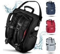 Valkental - Bolsa de Bicicleta 3 en 1 Pro - Nailon Capacidad 23L - Utilizable como Bolsa para portaequipajes, Mochila y Bandolera - 100% Impermeable
