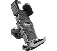 Valkental - Soporte para Smartphone para Bicicleta con Sistema antirrobo y Almohadilla de Silicona | Compatible con Todos los manillares | Rotación de 360° | iPhone, Samsung, Huawei