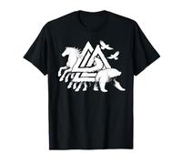 Valknut símbolo Nudo Vocal mitología nórdica Vikingo Camiseta