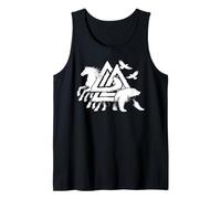 Valknut símbolo Nudo Vocal mitología nórdica Vikingo Camiseta sin Mangas