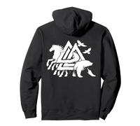 Valknut símbolo Nudo Vocal mitología nórdica Vikingo Sudadera con Capucha