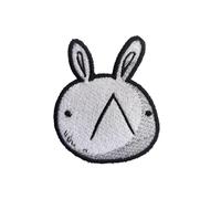 VALKYNEA Parche 100% Bordado Anime Fan Art/Mieruko Chan Conejo Cara/Full Meta l/PATCH EMBROIDERY (Hook & Loop / Velcr0)