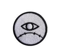 VALKYNEA Parche 100% Bordado Anime Fan Art/Mieruko Chan Ojo/Full Meta l/PATCH EMBROIDERY (Termoadhesivo)