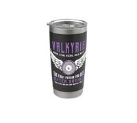 Valkyrie La primera persona que ves mitología nórdica Valquirias Vaso térmico de acero inoxidable de doble pared